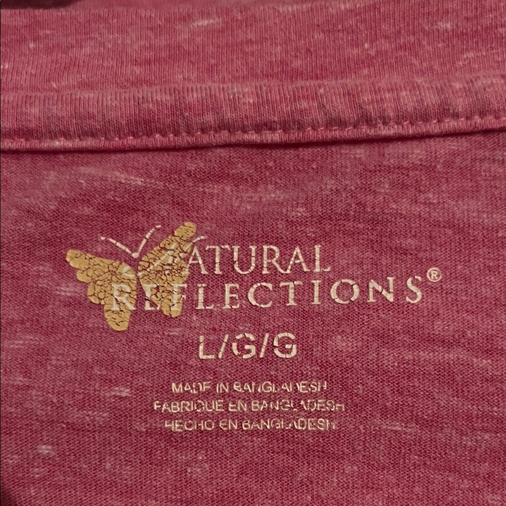 Natural Reflections Raspberry Short Sleeve Tee - Picture 2 of 4